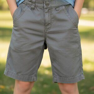 BROTHERS NORDSTROM Flat Front Gray Shorts Boys Size 8 Cali Surfer Skate
